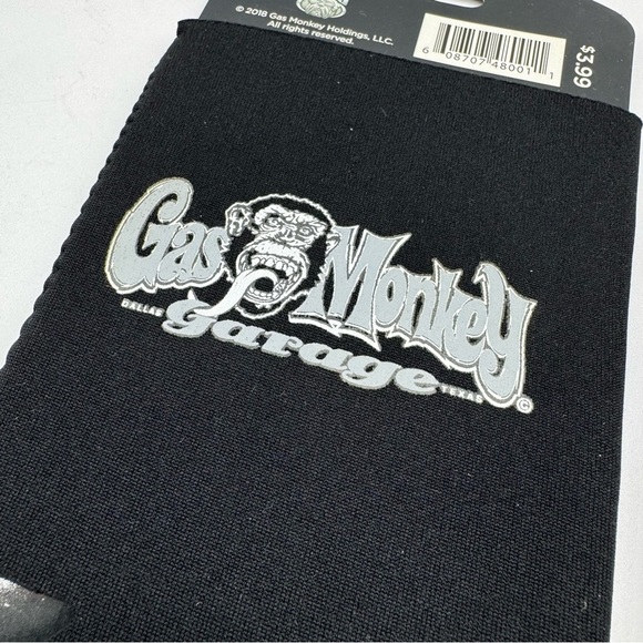 Gas Monkey Koozies Set of Two Black For Beers or Soda Cans - Picture 7 of 8